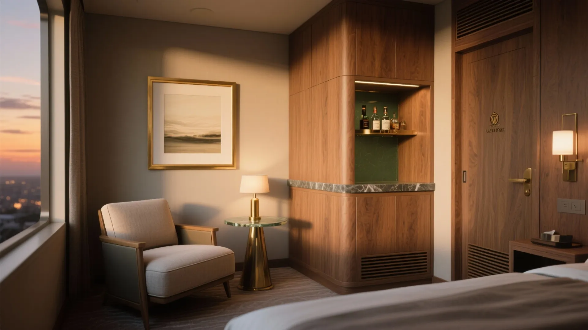Boutique Lounge Nook with Minibar