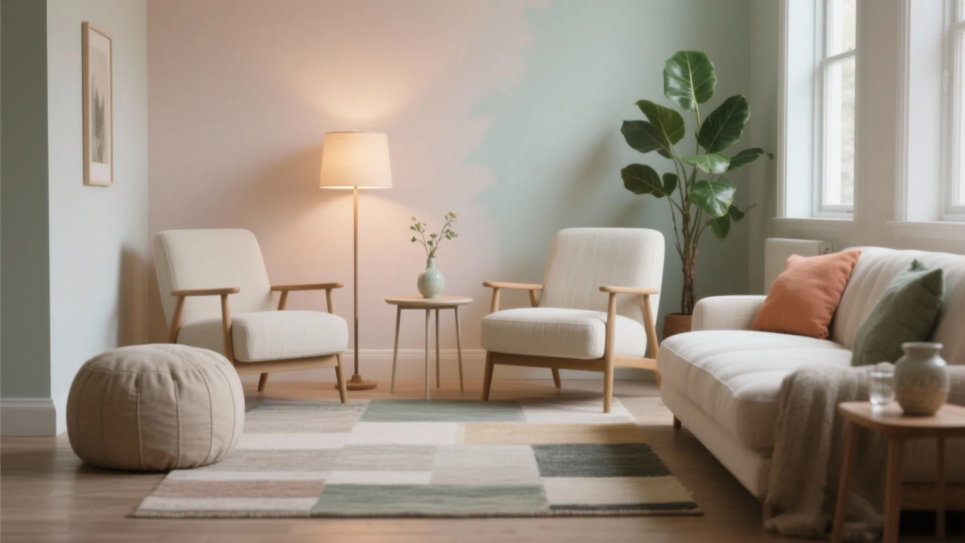 Cozy Lounge Vignette + Photo Corner