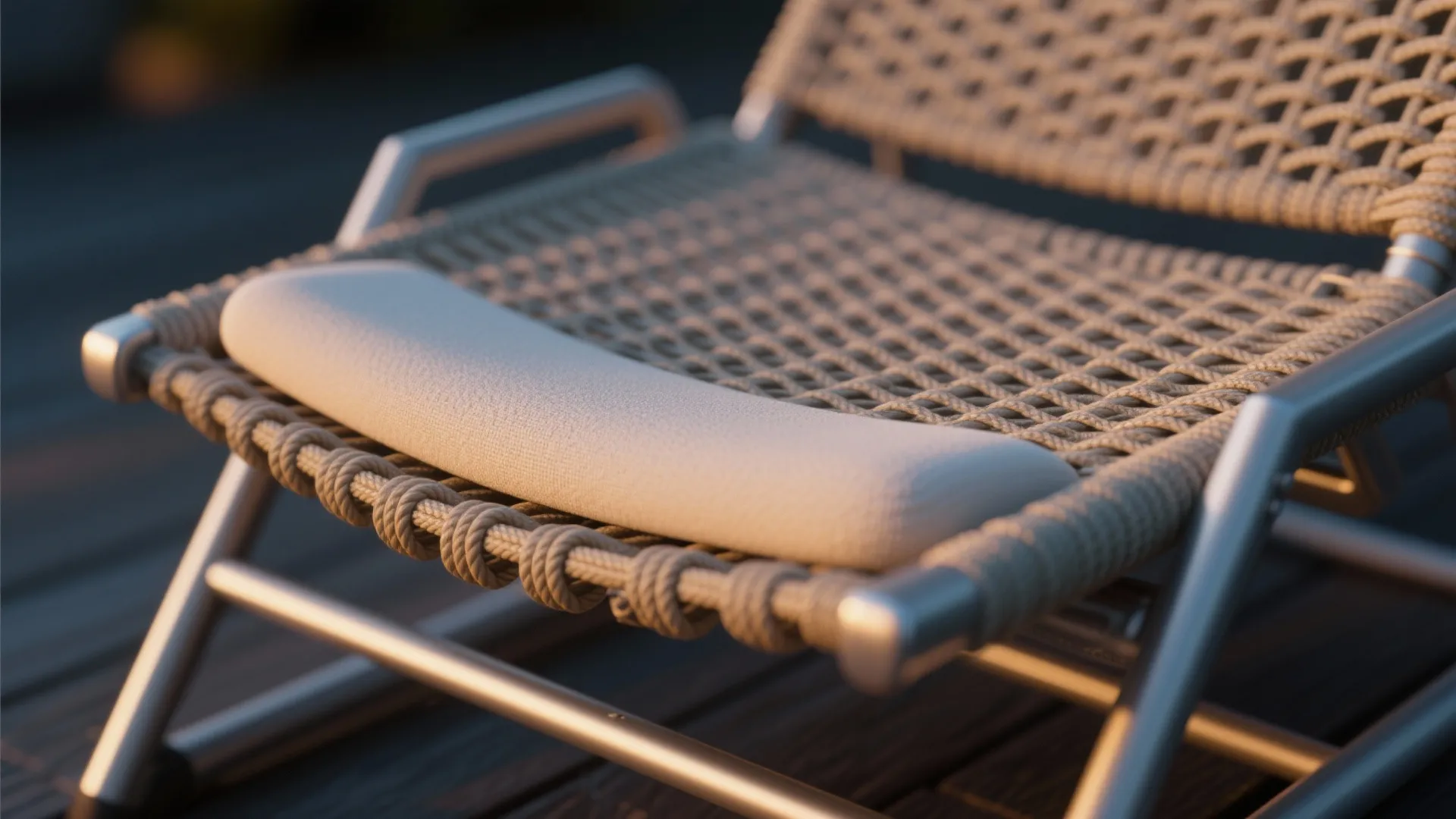 Compact Lounge: Low-Slung Chair + Side Table