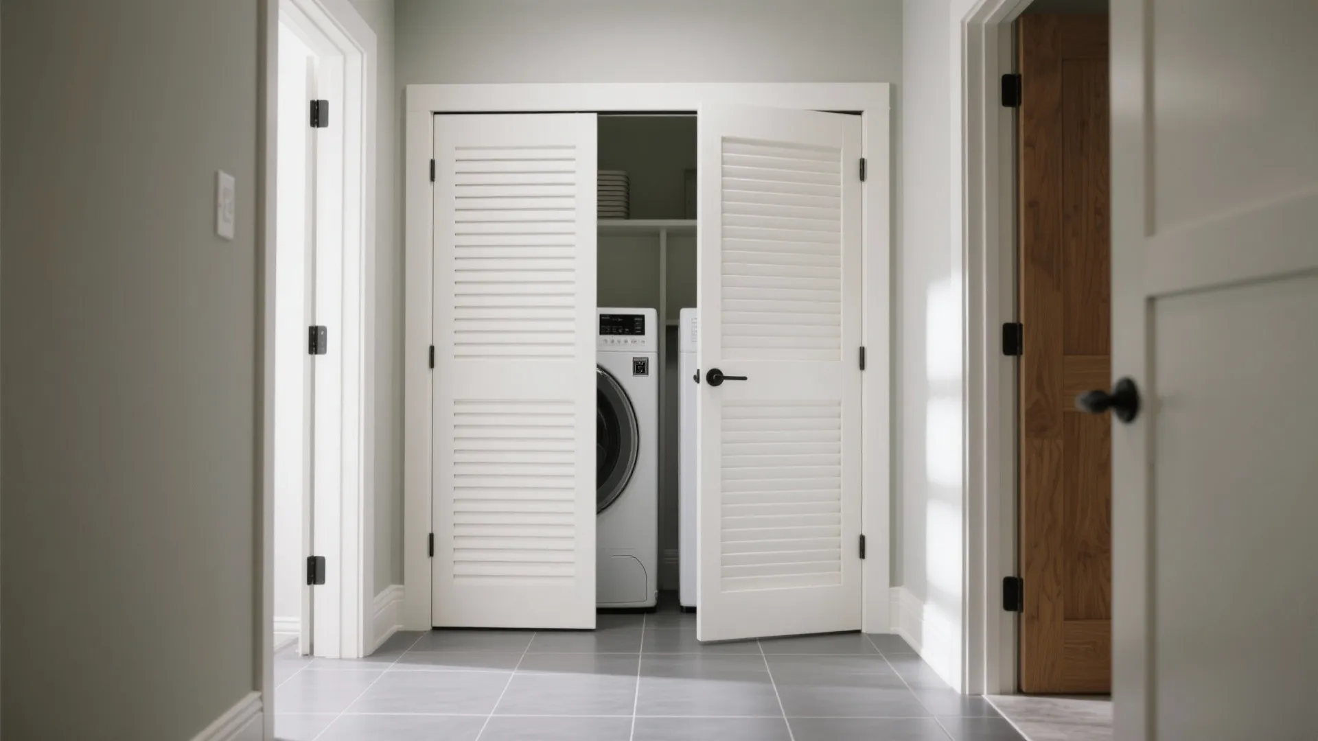 Louvered and vented doors to let machines breathe