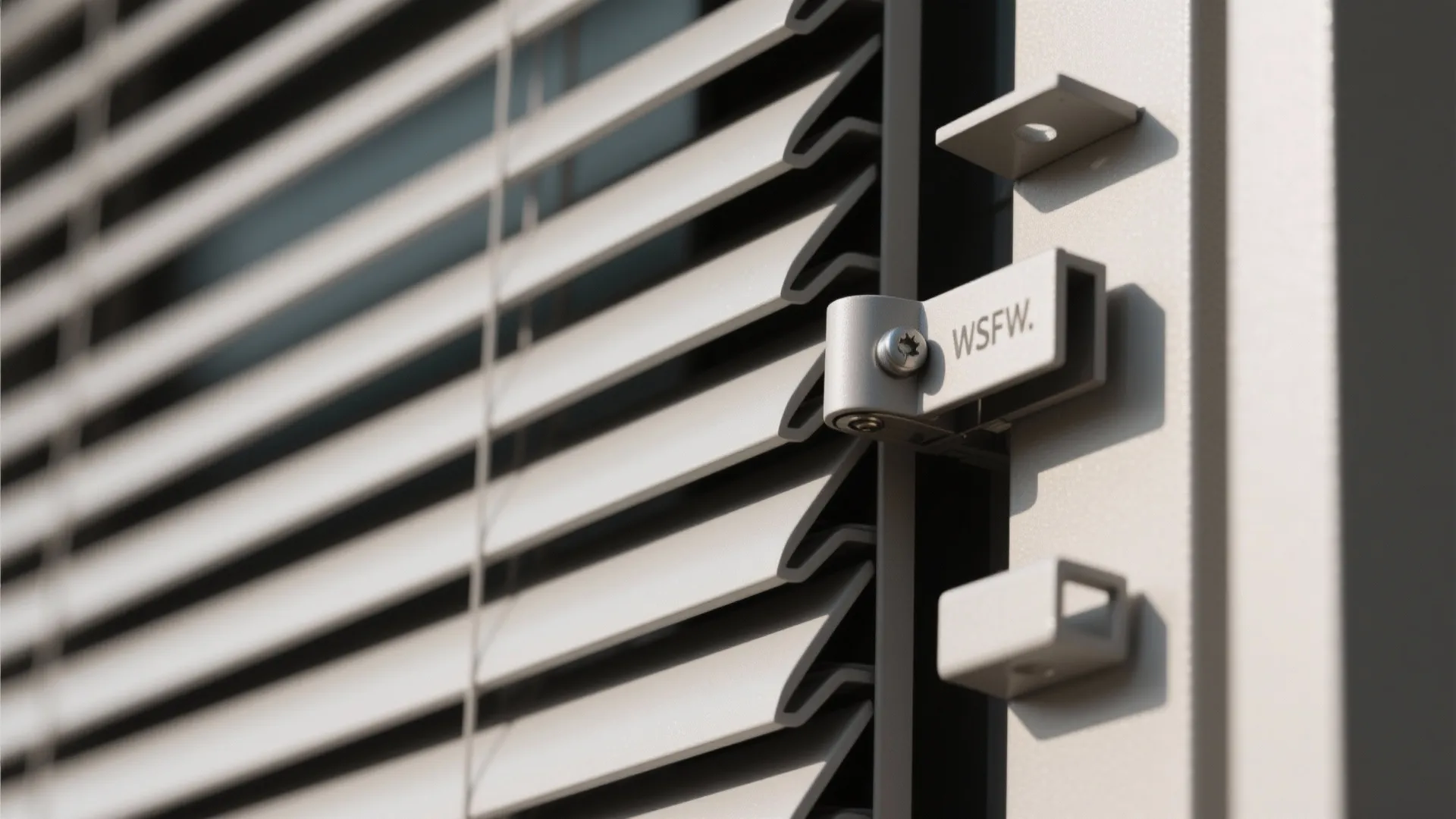 Adjustable Louvers or Slatted Metal Shade