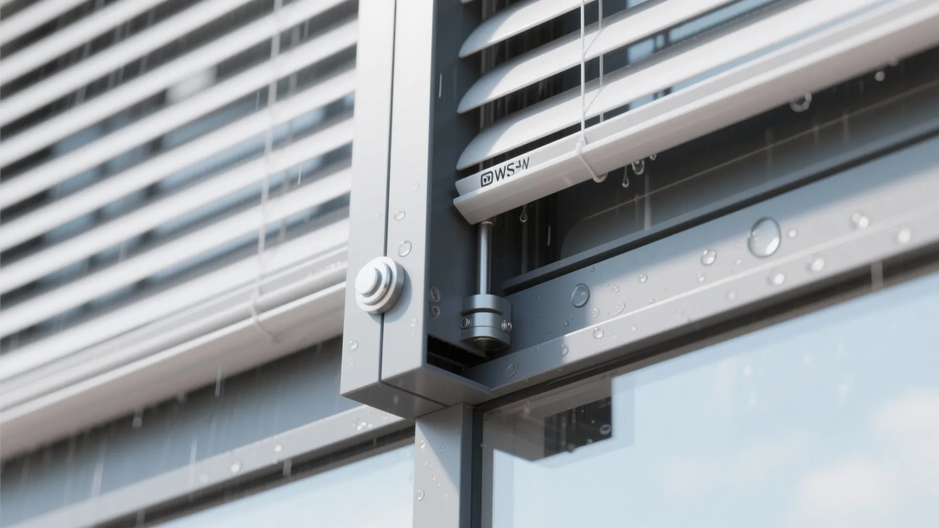 Compact Pergola with Adjustable Louvers