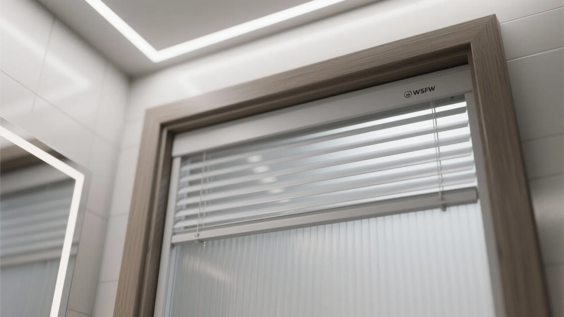 Idea 2: Privacy Plus Ventilation—Frosted Panel With Micro-Louvers