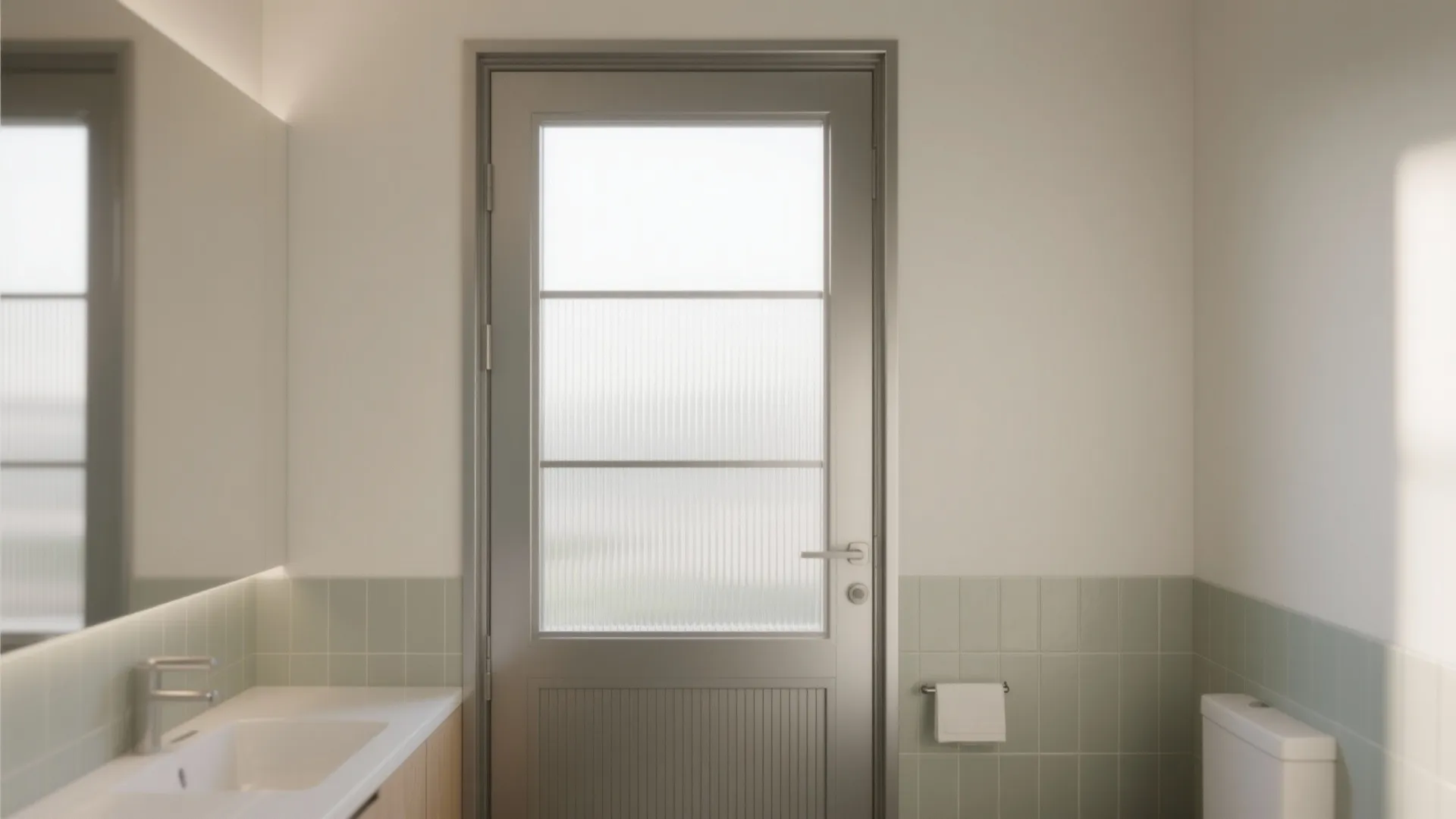 Idea 3: Vent-friendly design—micro-louver below, translucent pane above