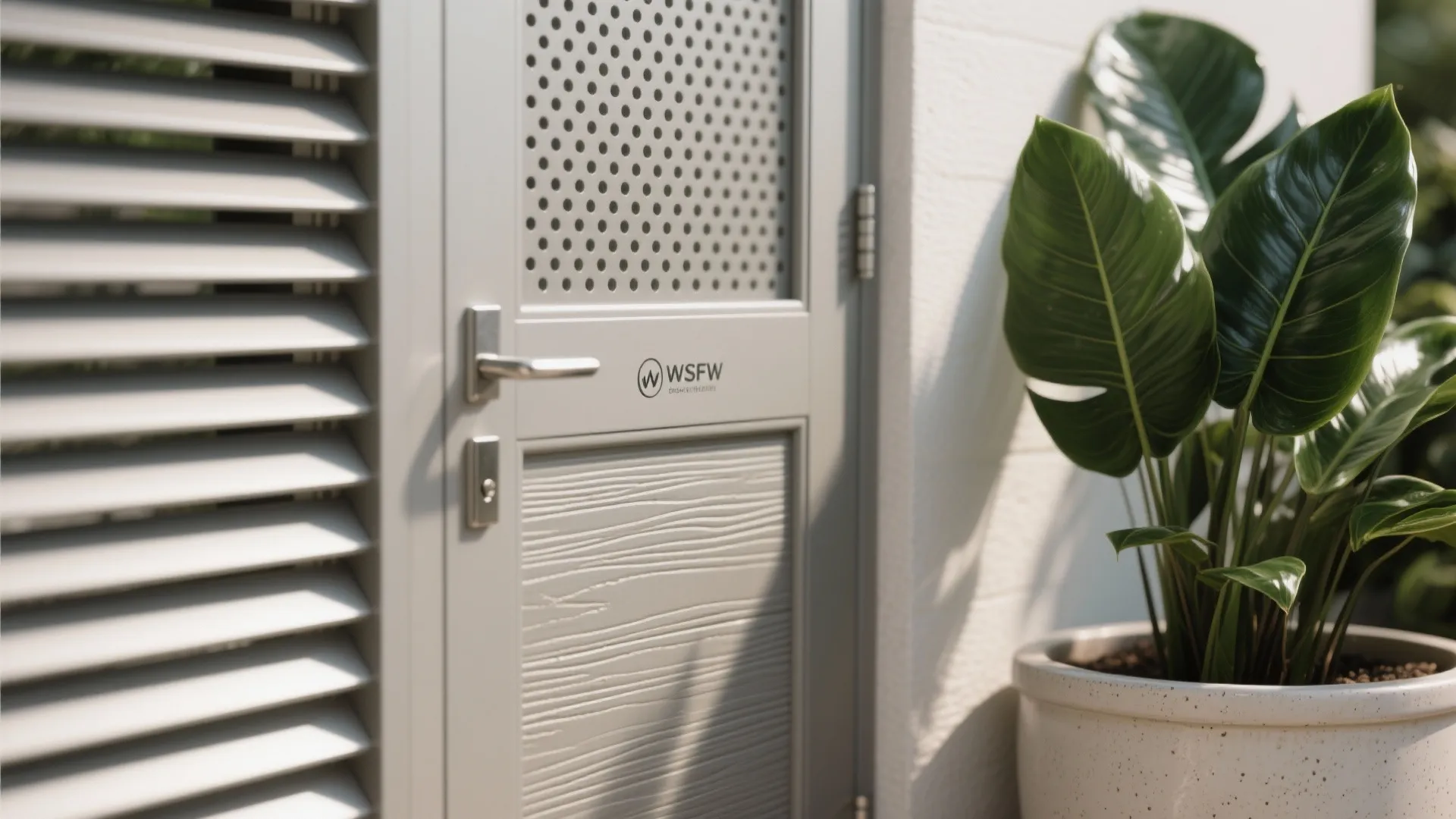 Balcony smarts: utility zone plus a green pocket