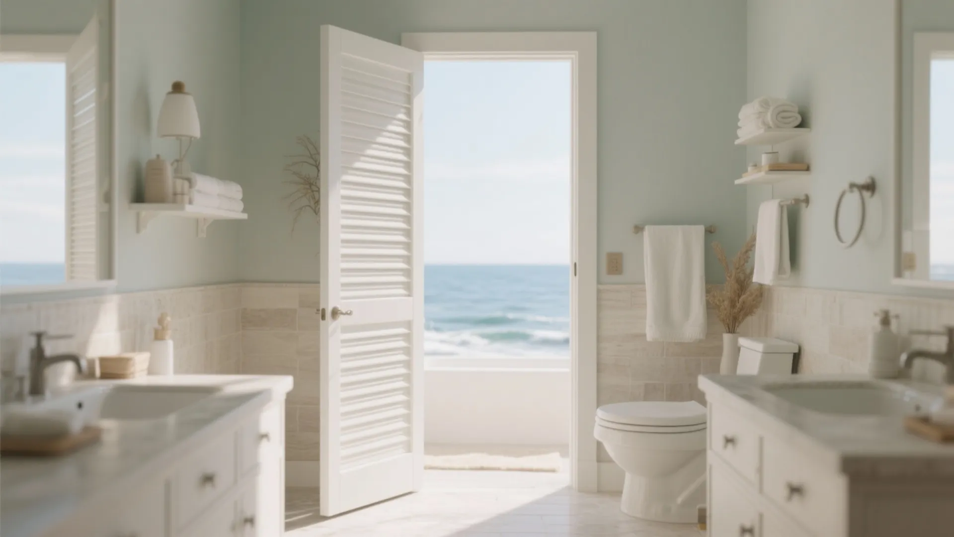 5. Louvered Doors for Ventilation