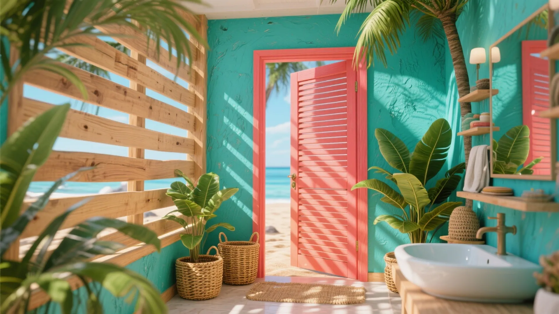 Louvered doors for ventilation