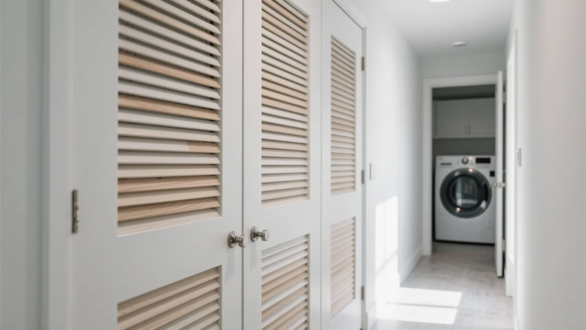 4) Louvered or Slatted Panels for Airflow