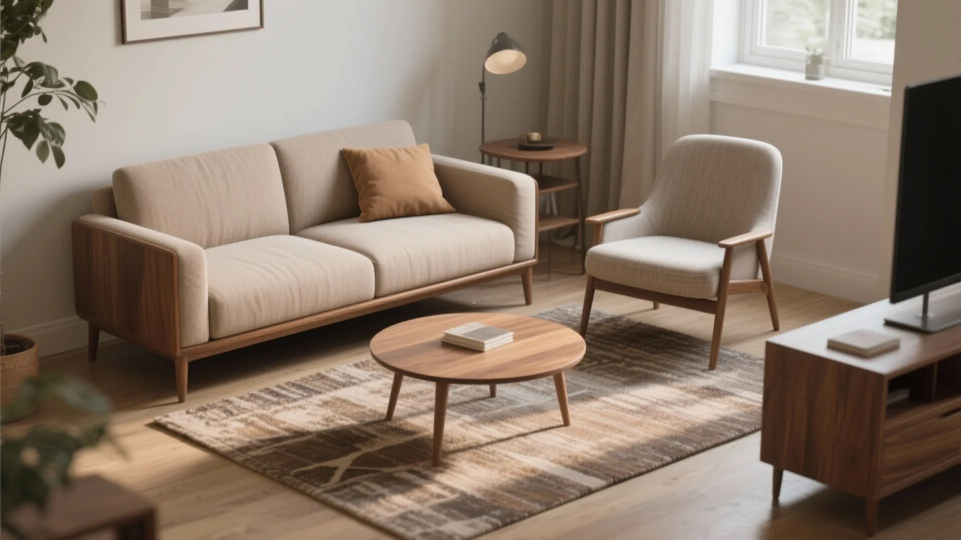 3. Loveseats paired with accent chairs