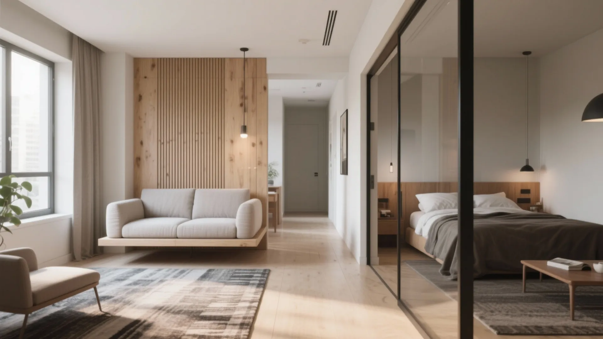 2. Use the Loveseat as a Room Divider