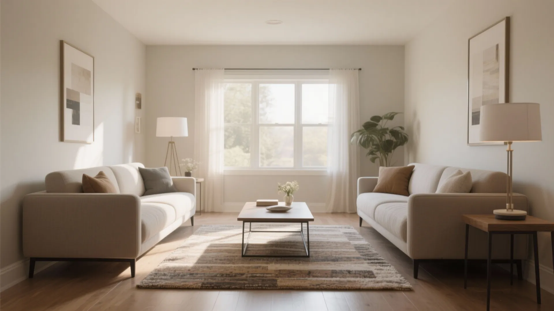 4. Pair of Loveseats Facing Each Other