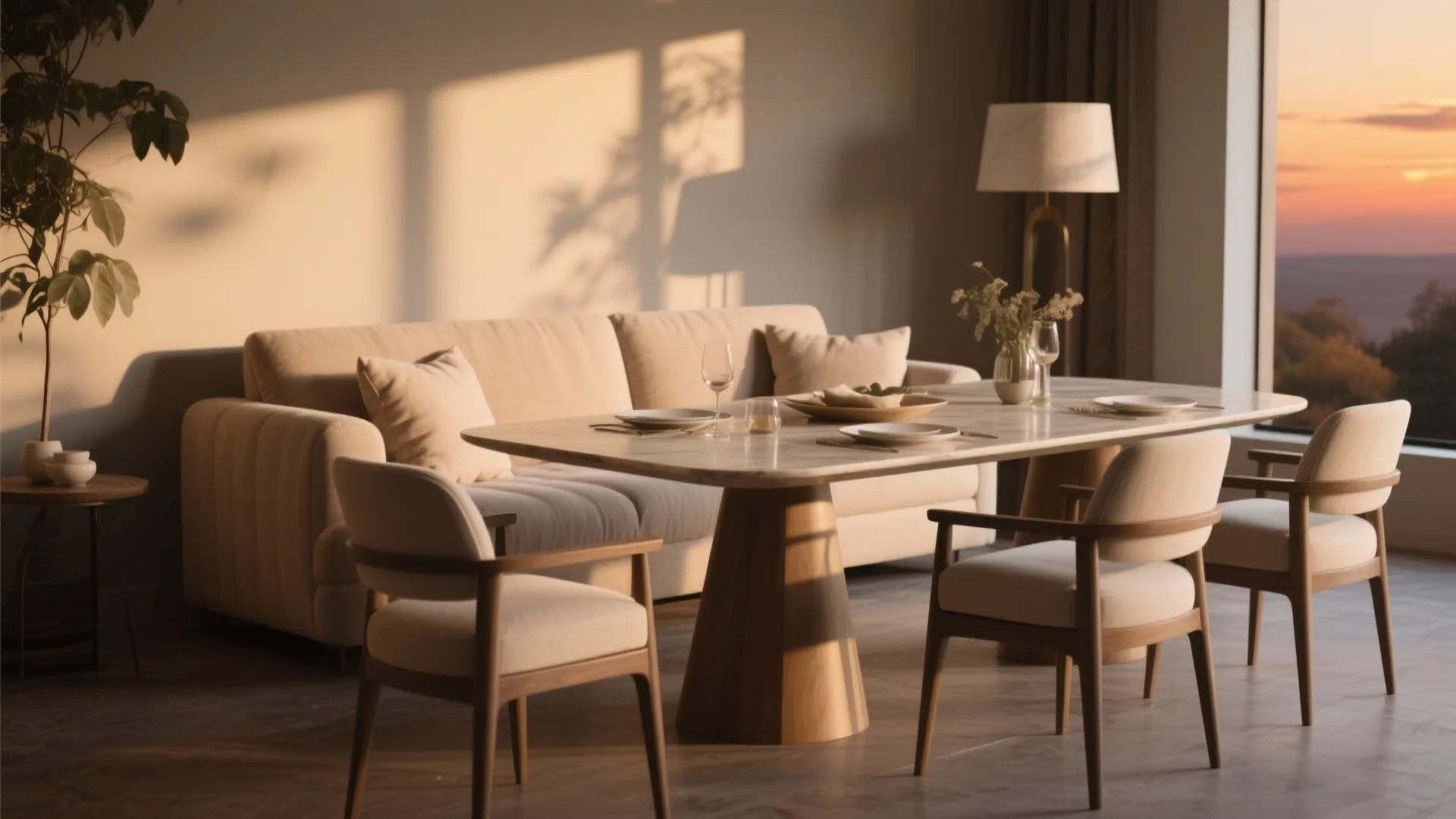 8. Sofa at the Head of the Table