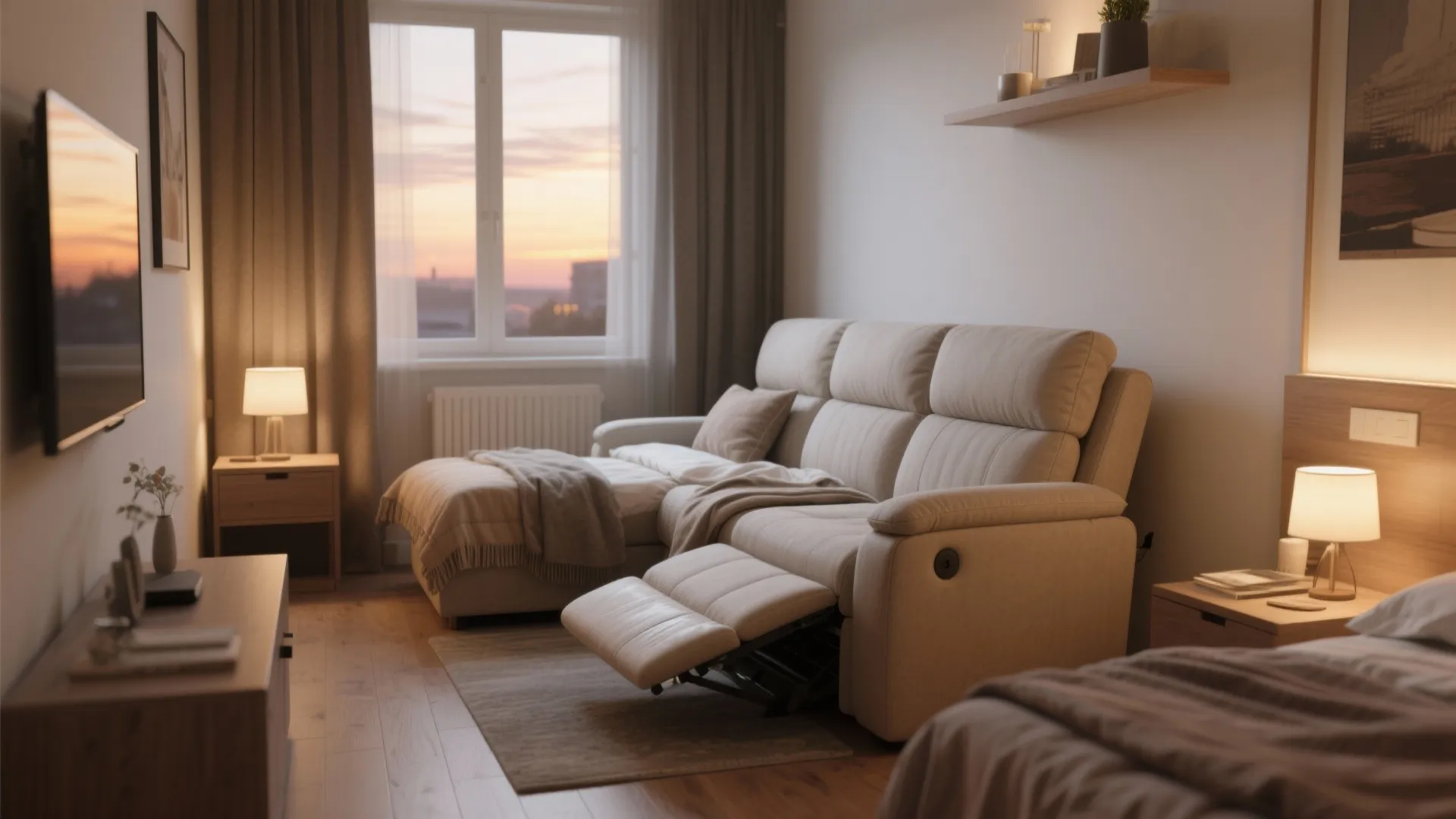 Loveseat recliners that double as a sleeper