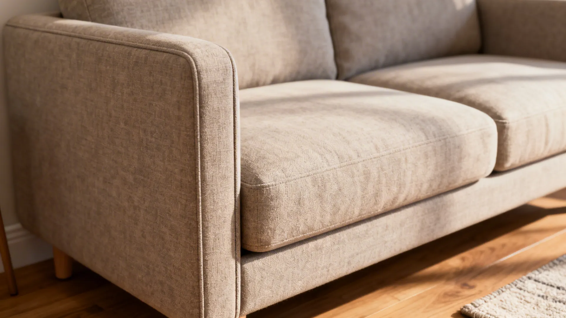 1. Compact Loveseat with Slim Arms