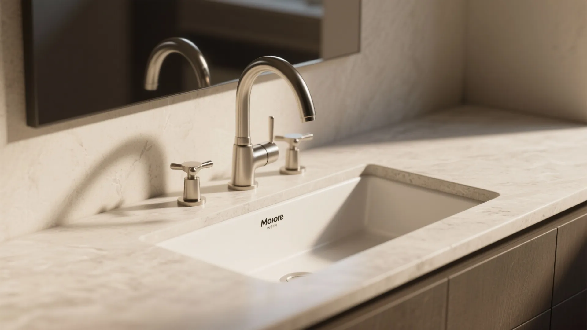 4. Low-arc faucet for minimalist sinks