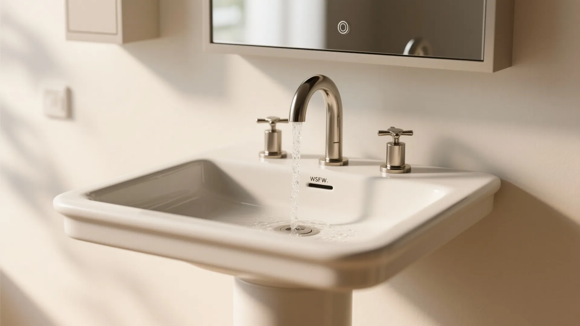 1. Choose a low-arc widespread faucet for shallow sinks