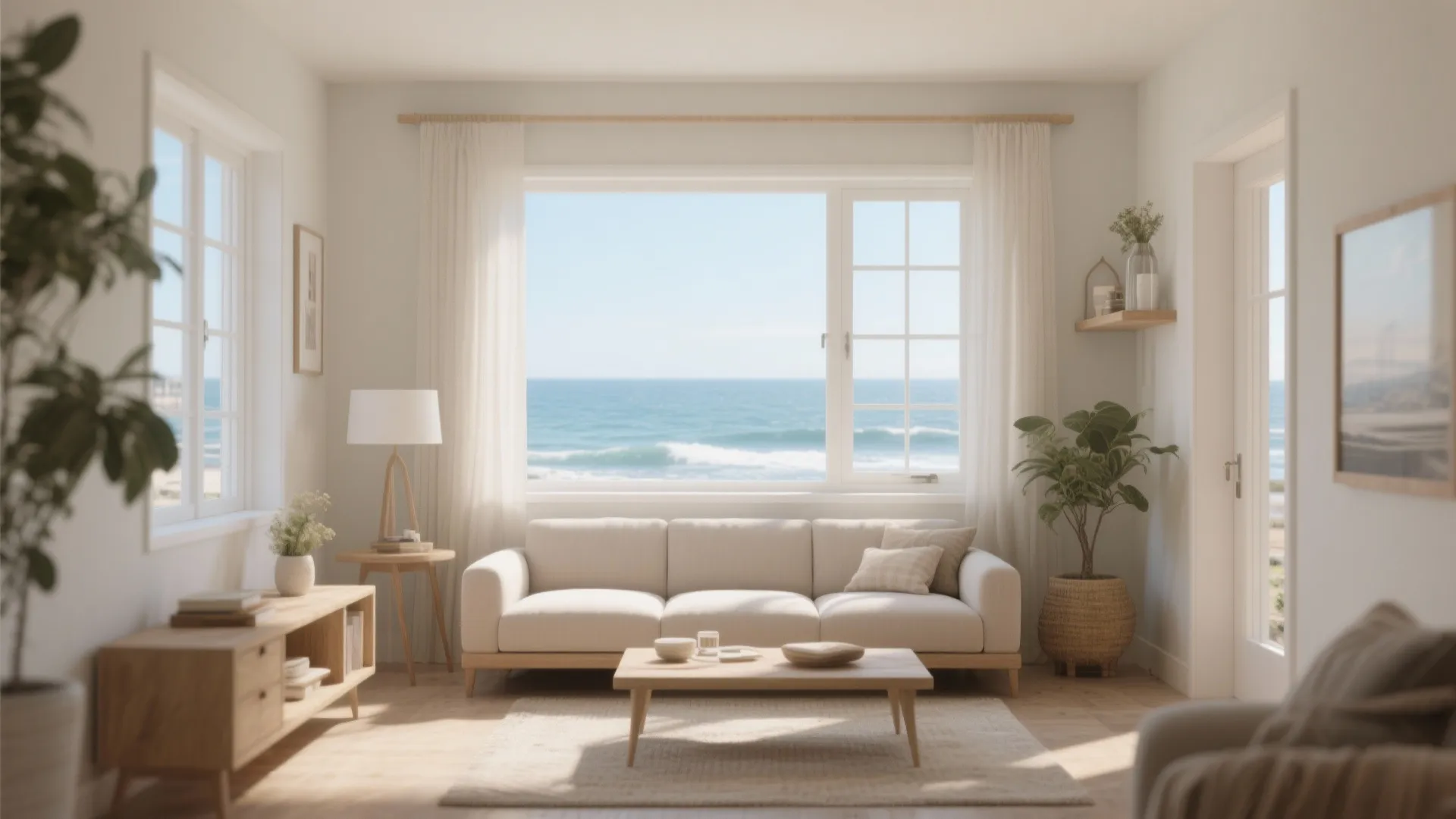 6. Low-Back Sofa to Keep Views Open