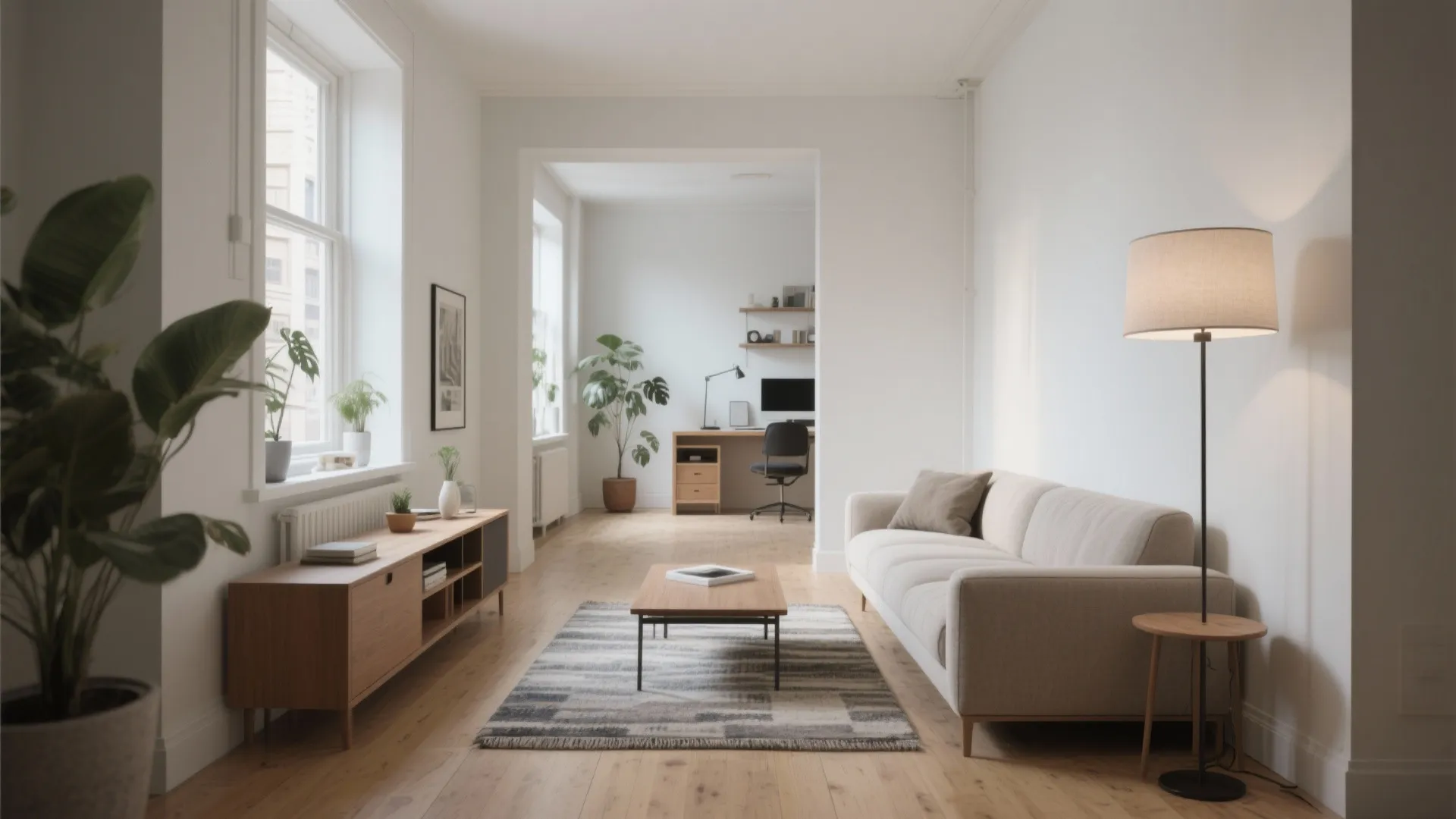 4. Flexible Zoning with Low-backed Furniture