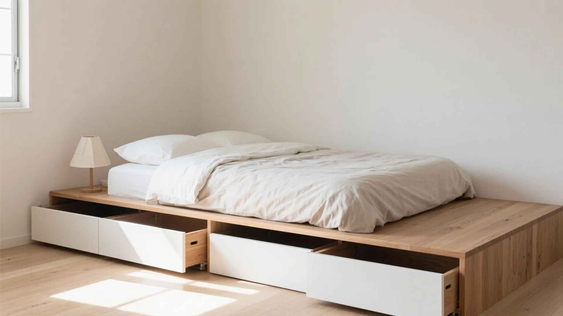 3. ベッド下は“深さ18cm”が黄金比：収纳技巧で可視床面を増やす