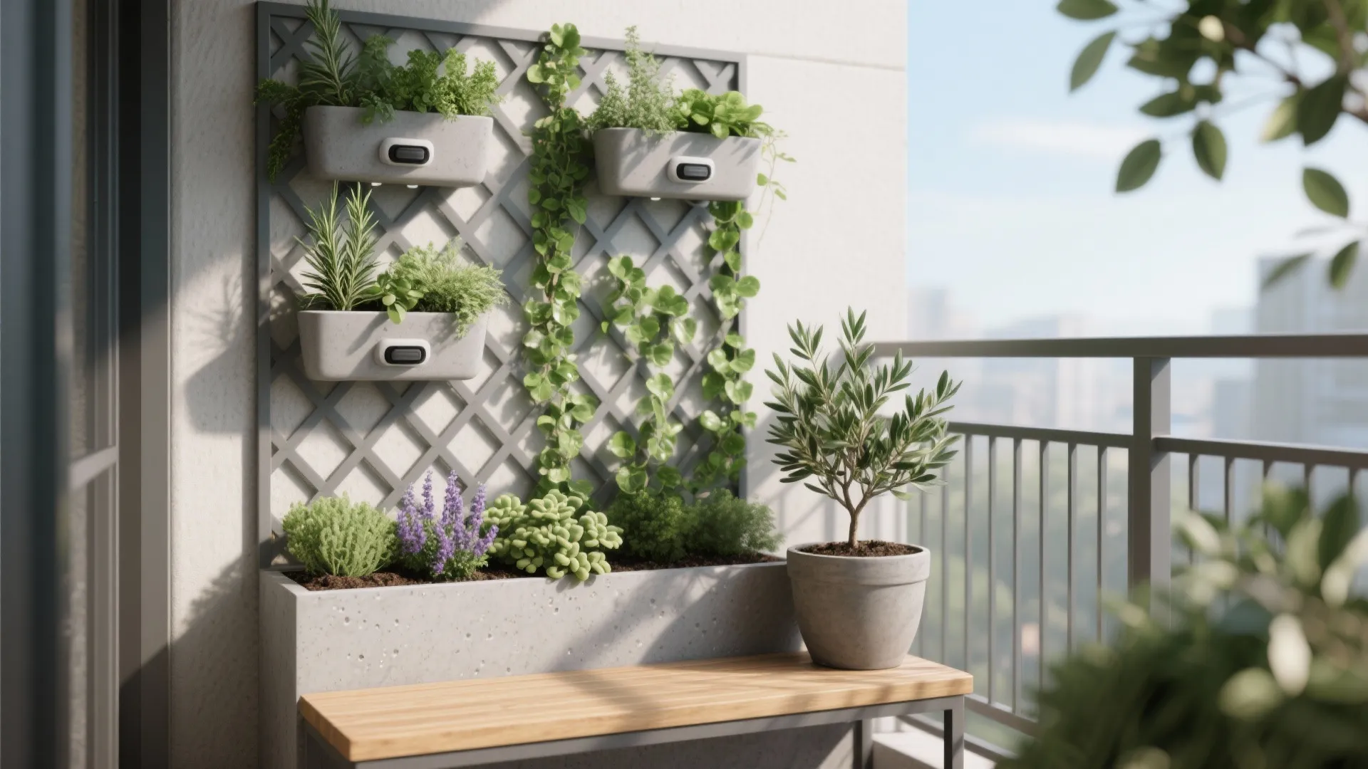 Low-maintenance balcony plants for a biophilic boost