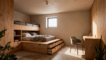 Space-Smart Low Ceiling Bunk Bed Ideas