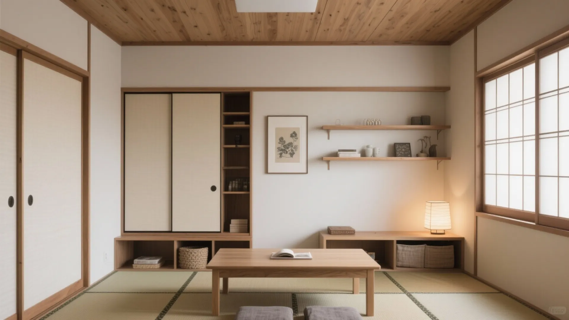 高さ250mmの“余白”を残す：低重心で奥行きを伸ばす日式スタイリング