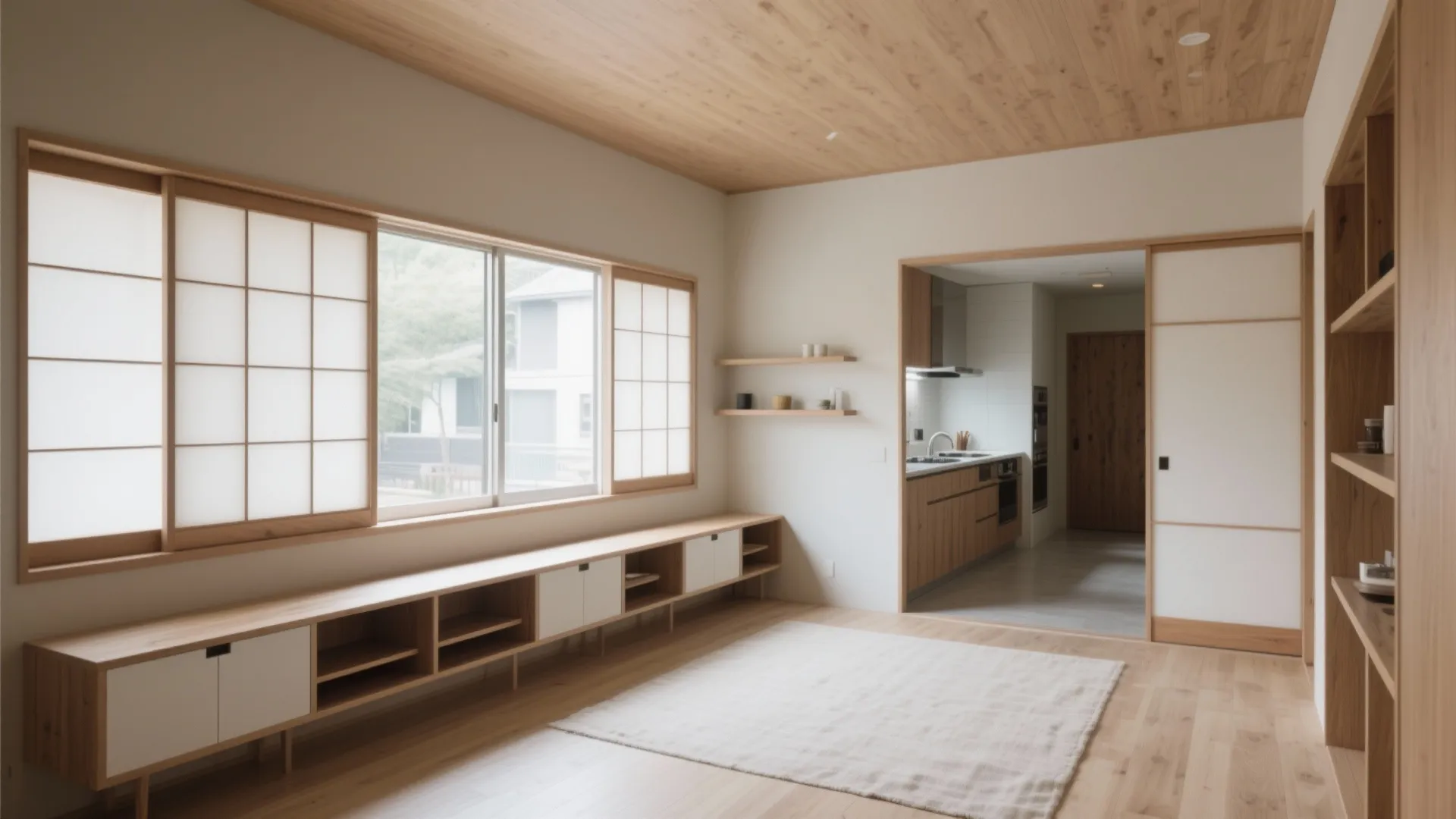 Tips 2: 平屋ならではの“低い収納”で量を稼ぐ（收纳技巧）