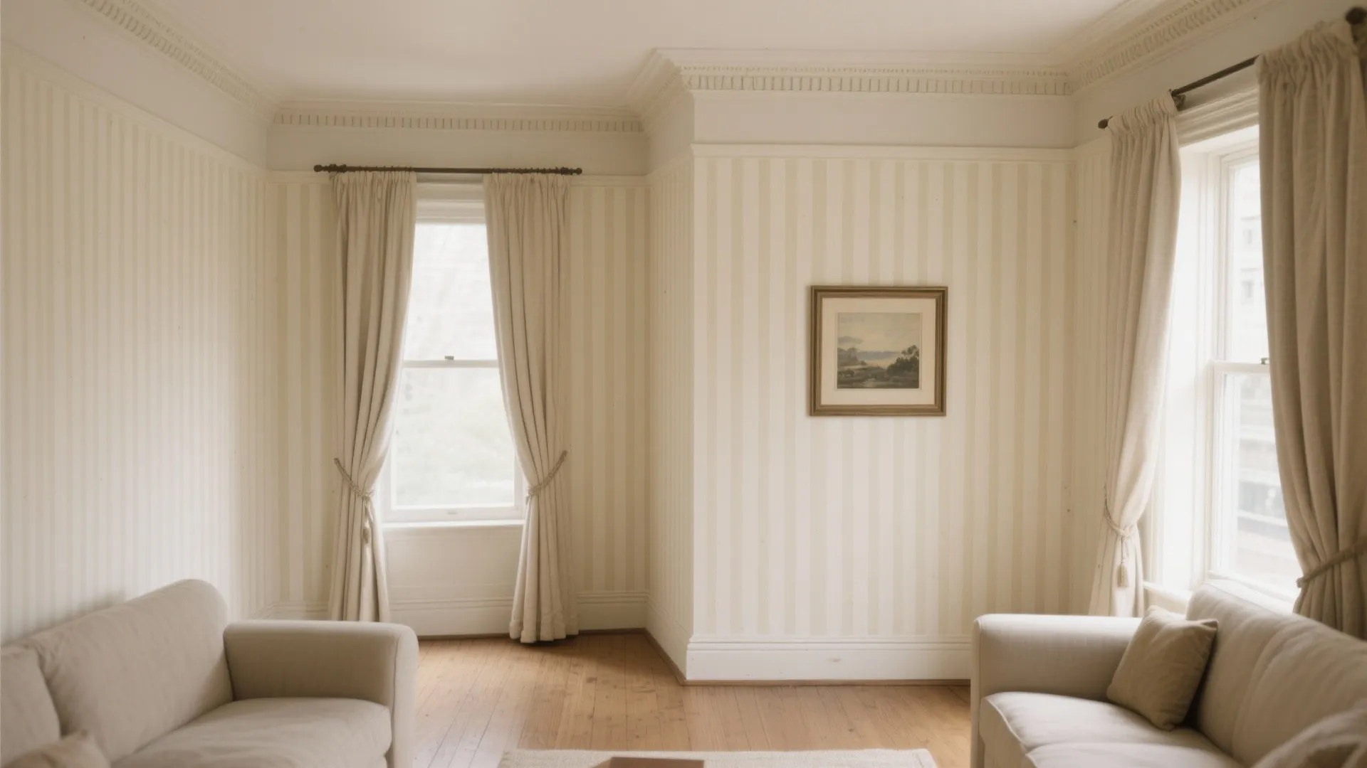 3) Vertical Stripes to Lift the Ceiling