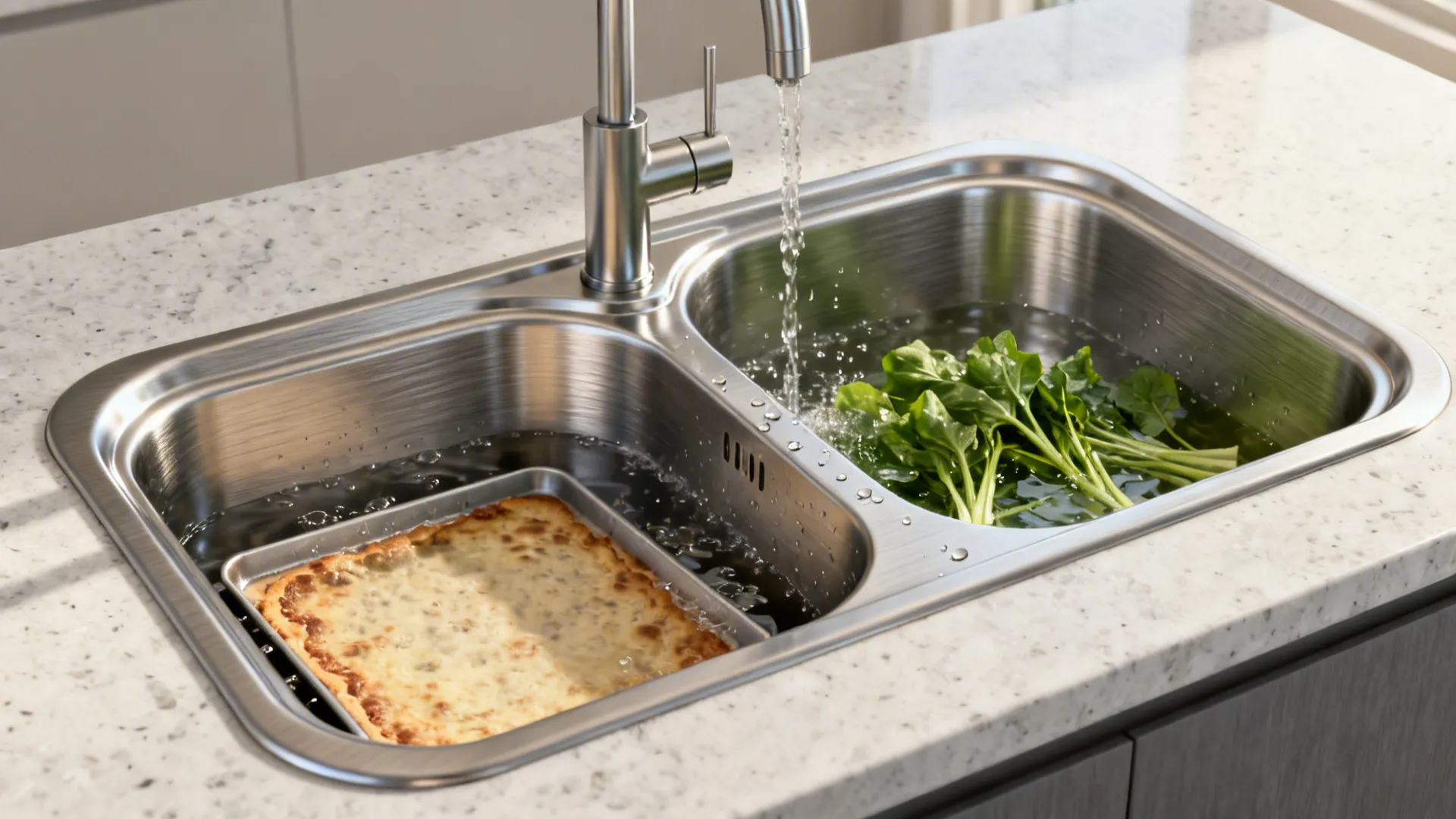 4) Low-Divide Double Bowl (Hybrid)