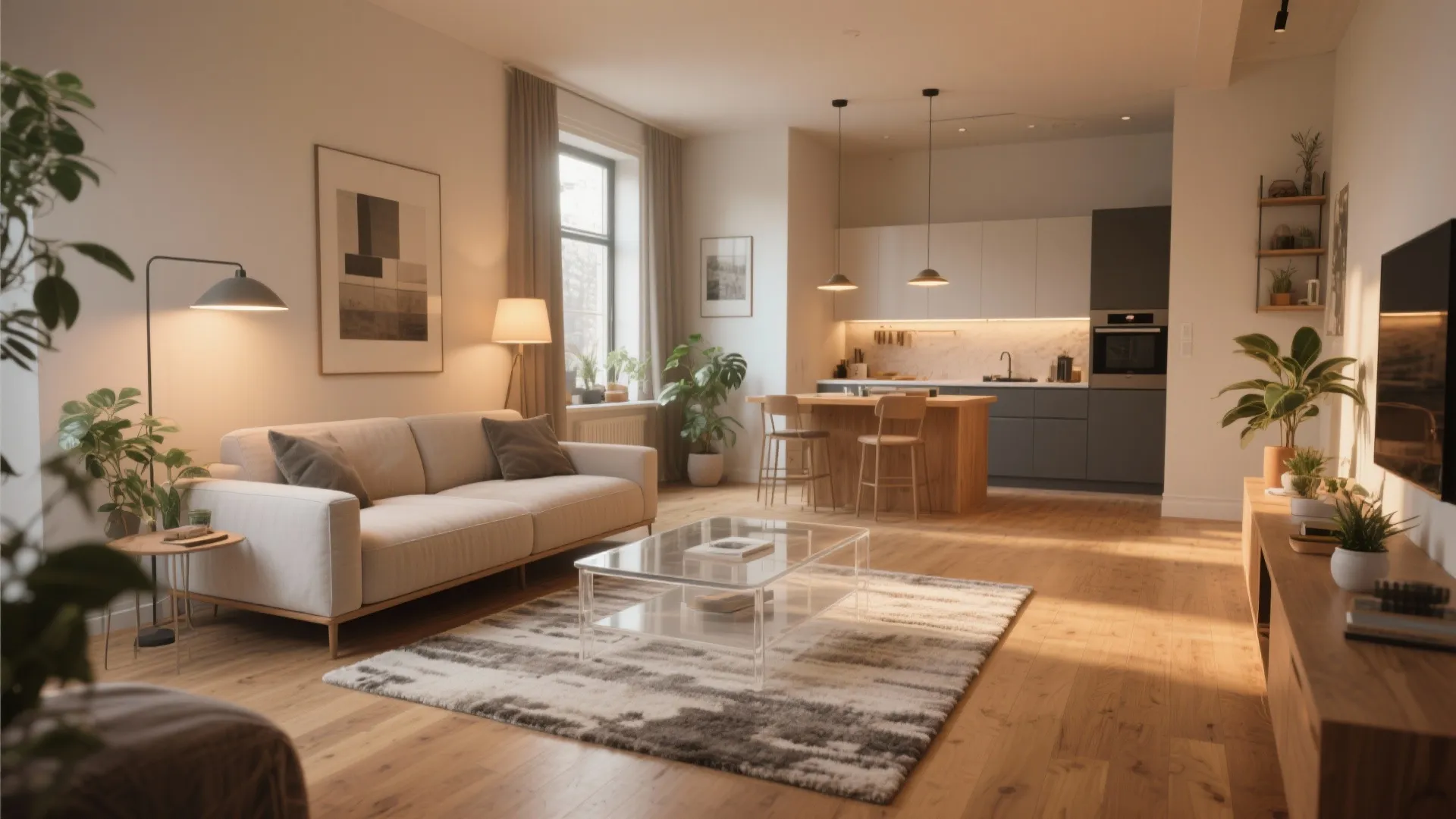 5. Keep Furniture Low and Anchor the Floor