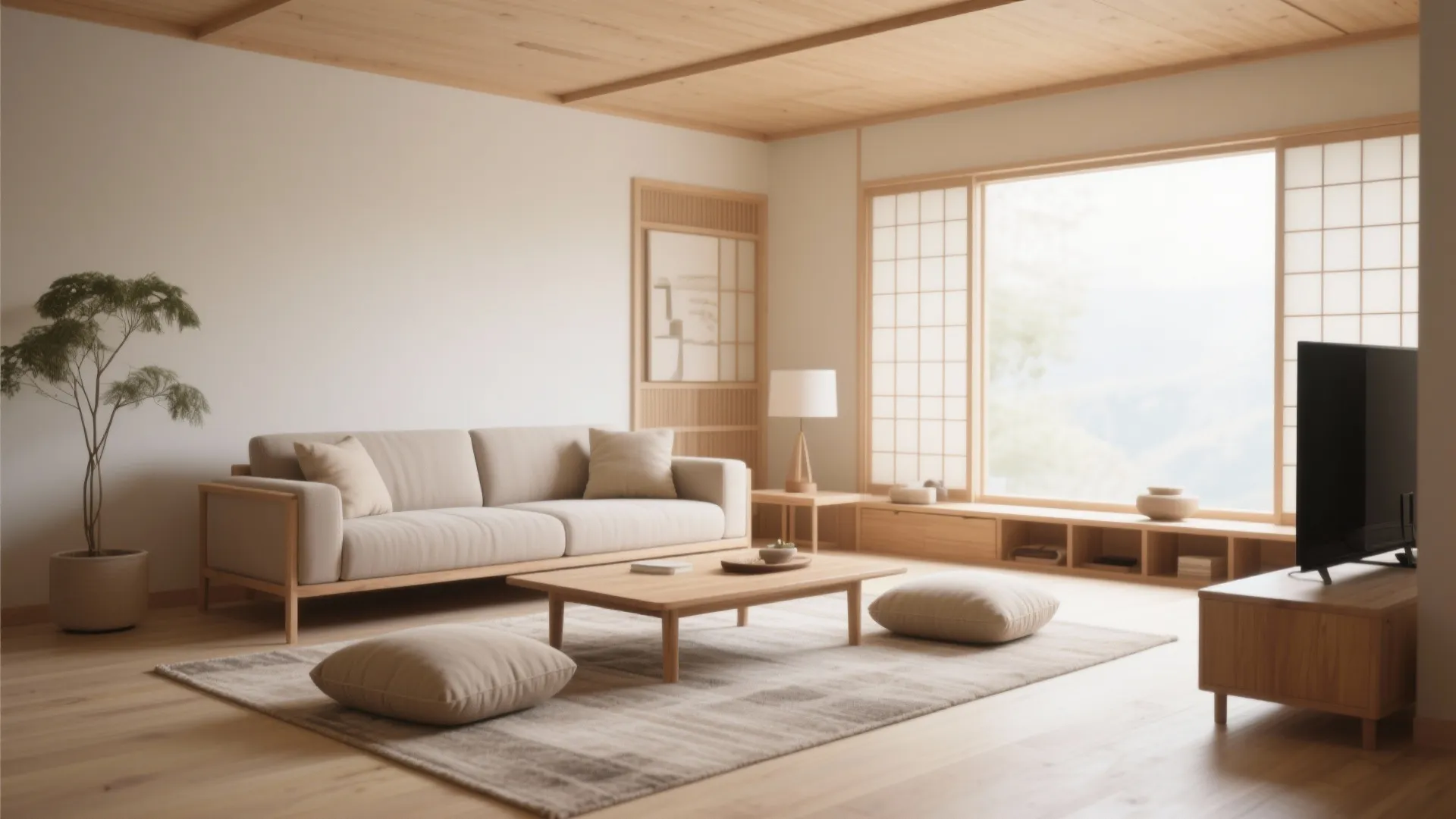 2. Low Furniture for an Open Feel