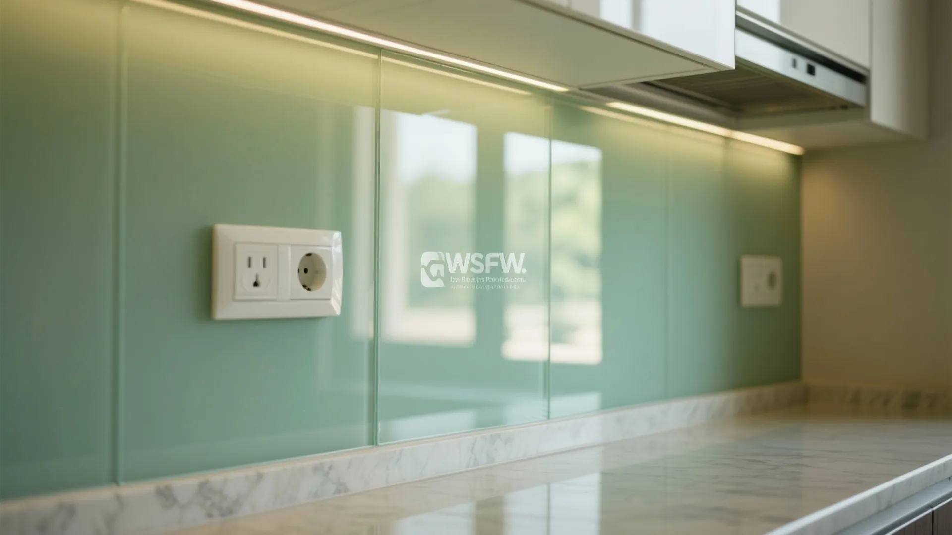 Glass backsplash for a brighter, airier cook zone