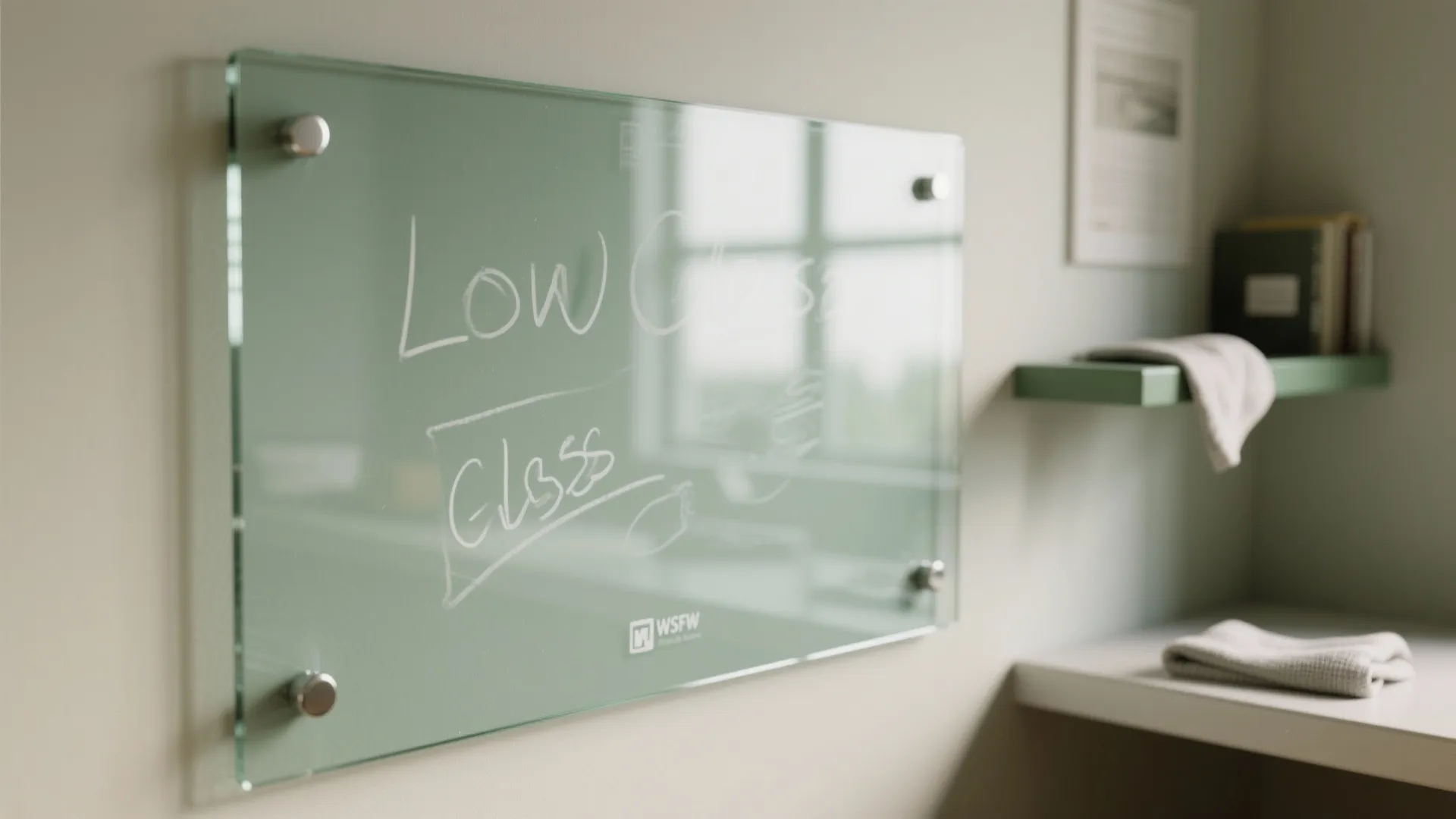 4) Glass Boards and Light-reflective Backdrops