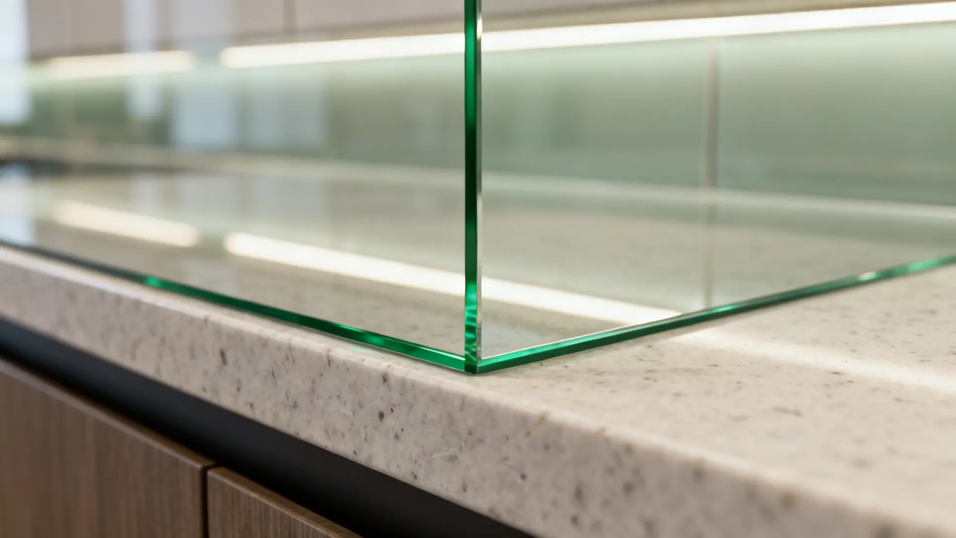 Glass Backsplash That Boosts Daylight