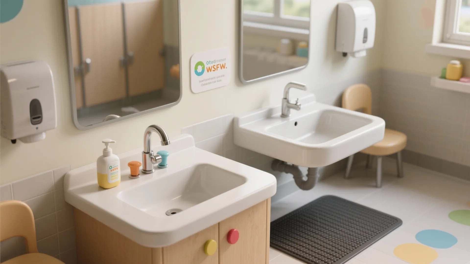 1. Low, layered sinks for independence