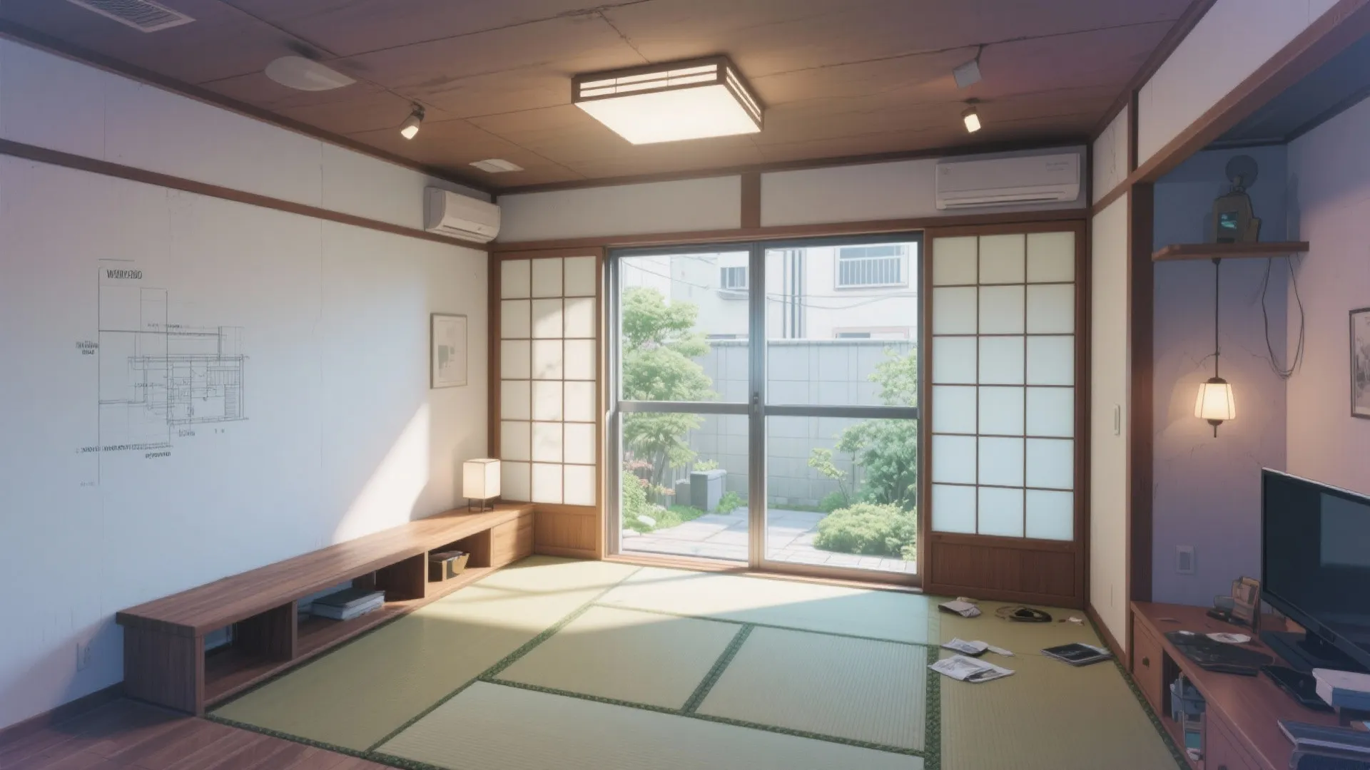 窓は“低く長く”、視線は“奥に逃がす”