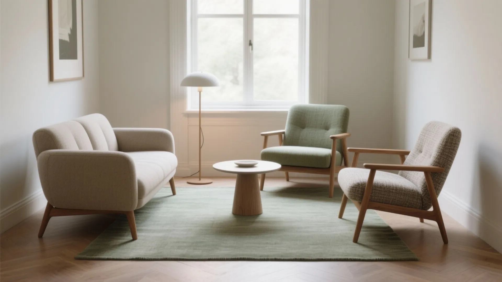 Cluster of Low Lounge Chairs