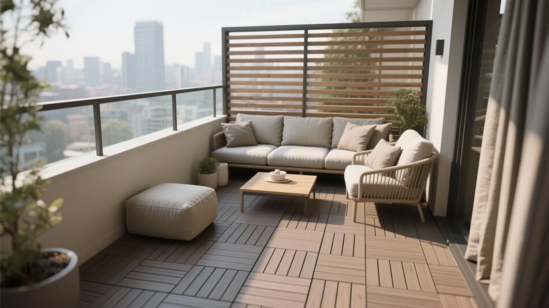 Low-Slung Modular Seating + Deck Tiles
