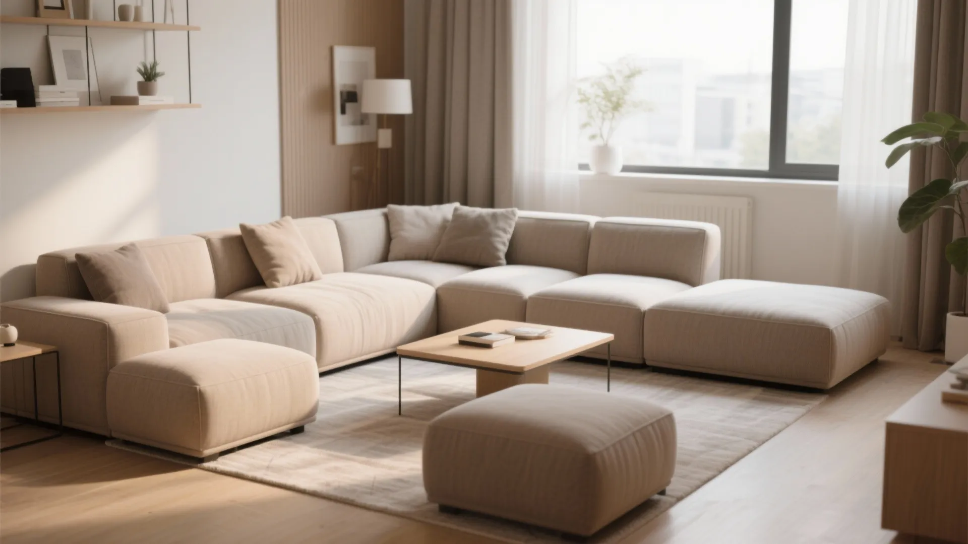 Low Modular Sofa Pieces