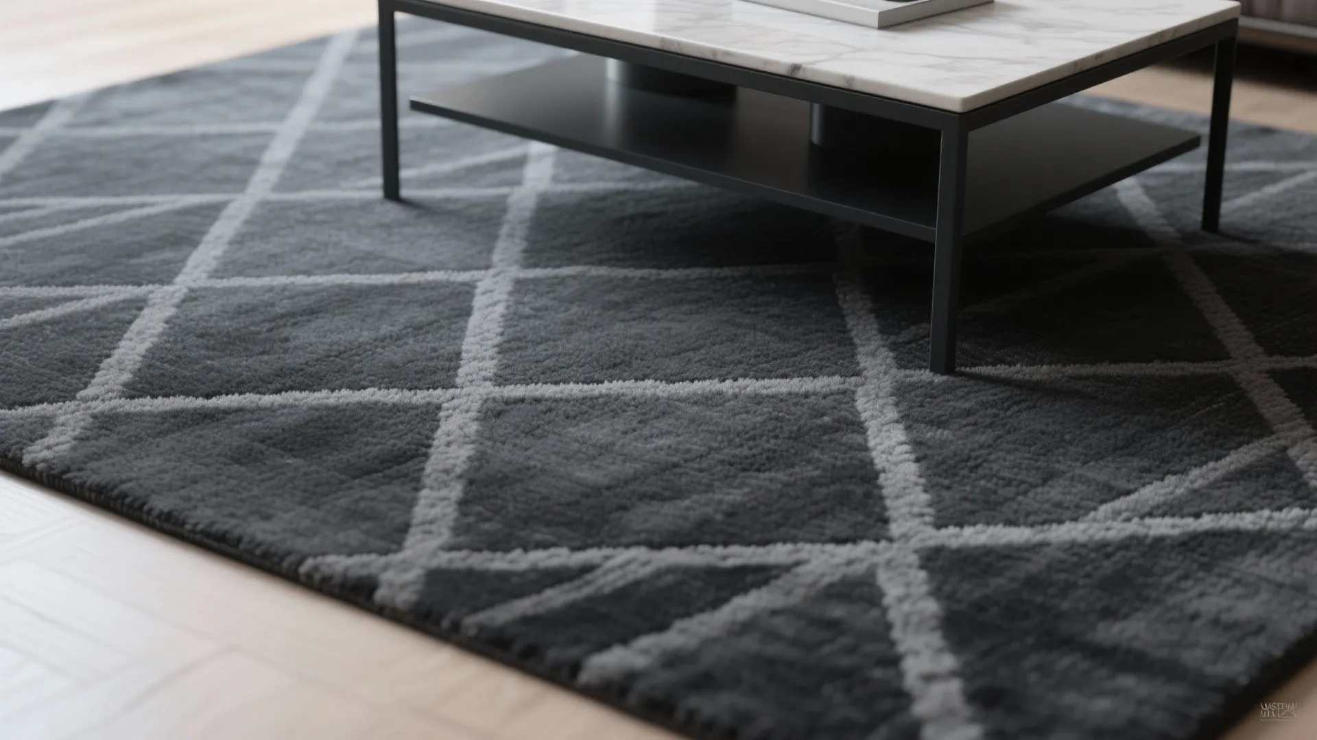 2. Choose a low-pile geometric for contrast