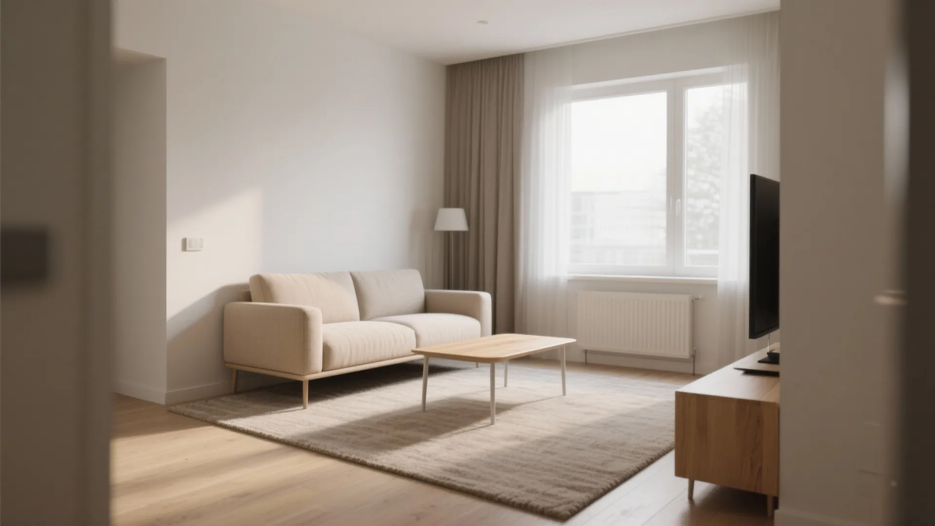 Low-Pile Neutral Carpets for Visual Calm