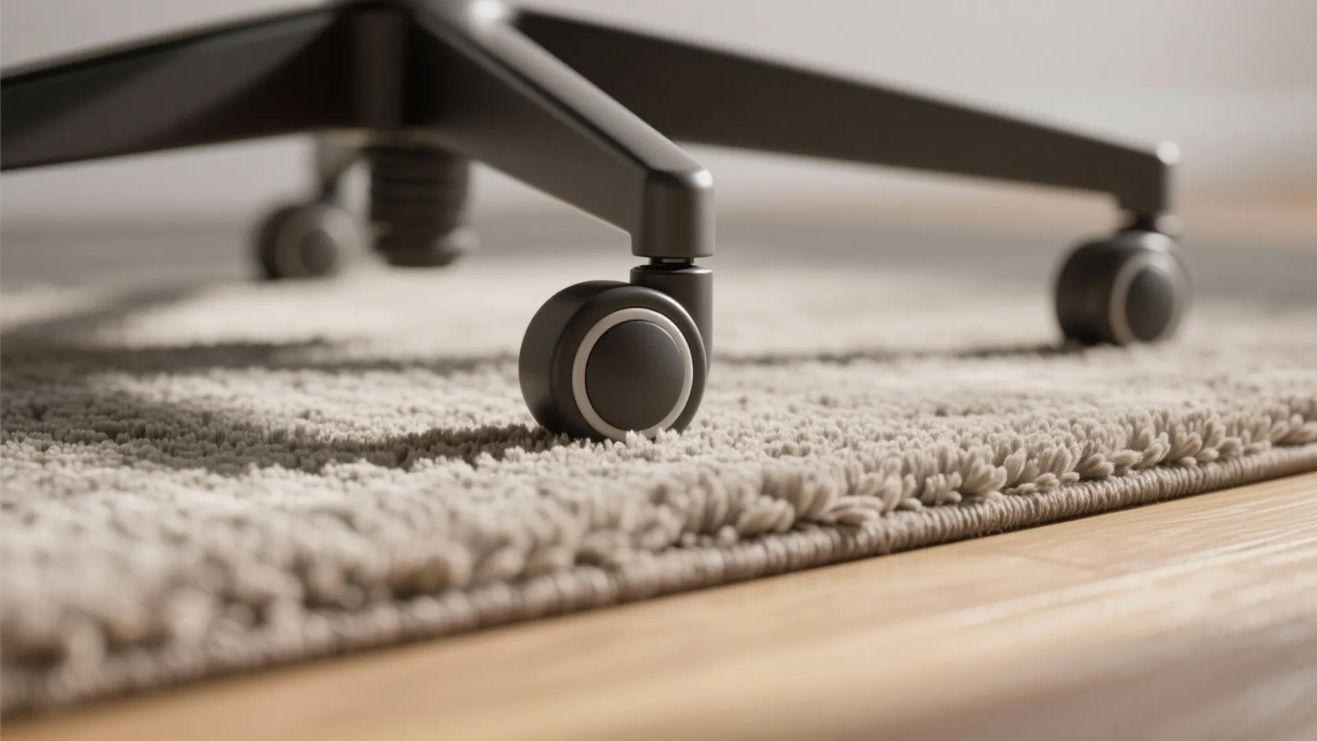 2. Low-pile, high-durability for rolling chairs