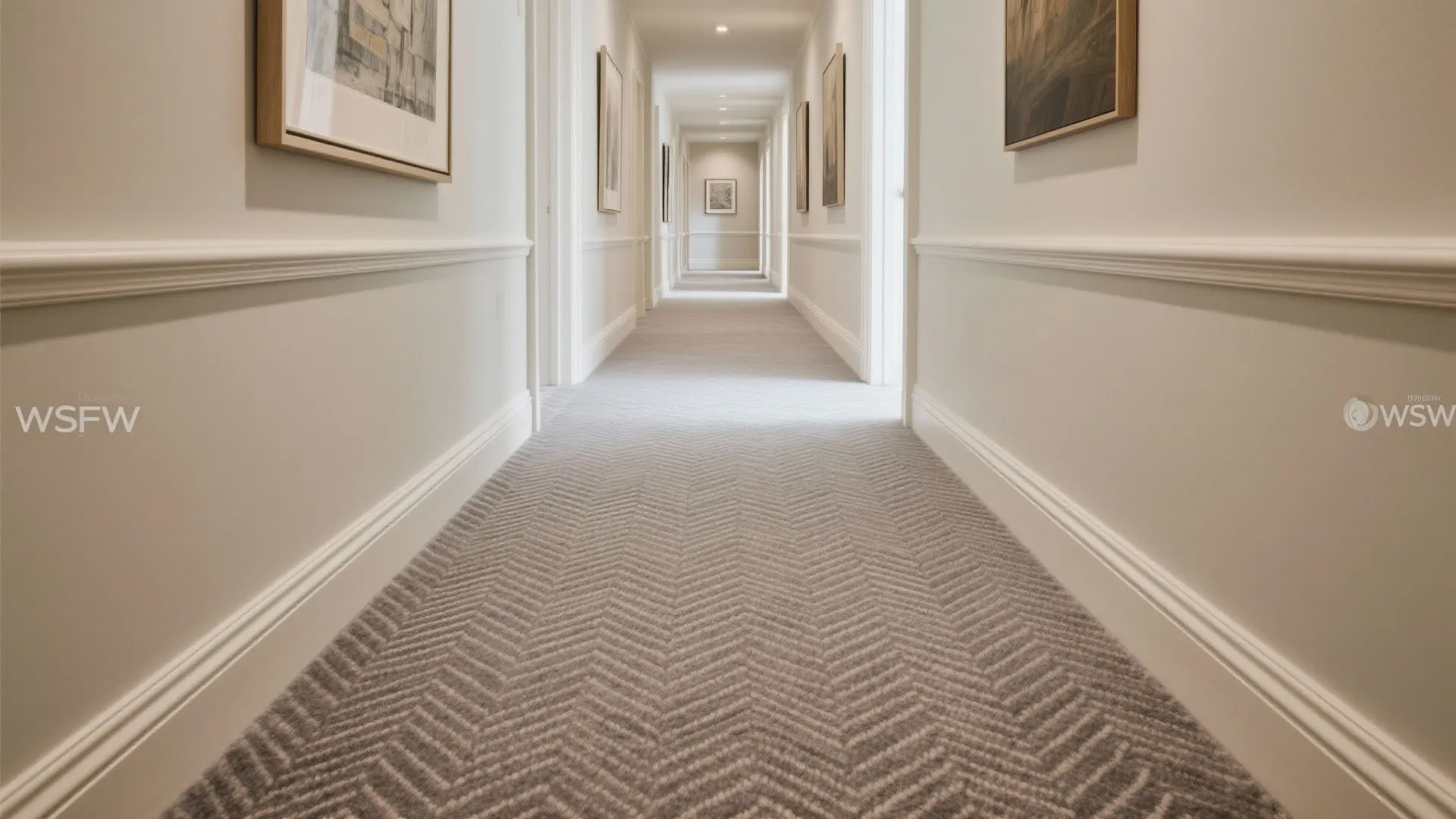 2) Patterned Wool with Low Pile (Geometric or Herringbone)