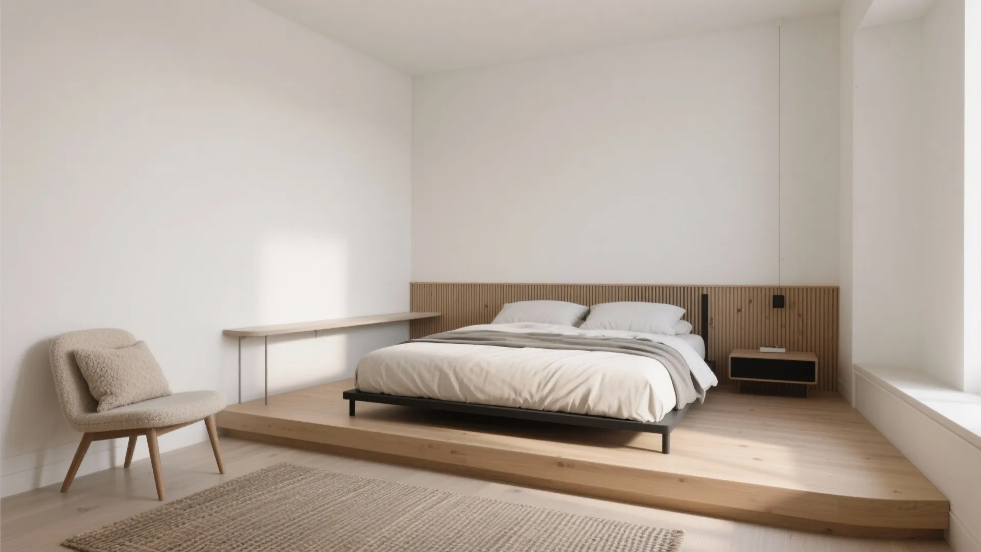 Low platform and cleared sightlines