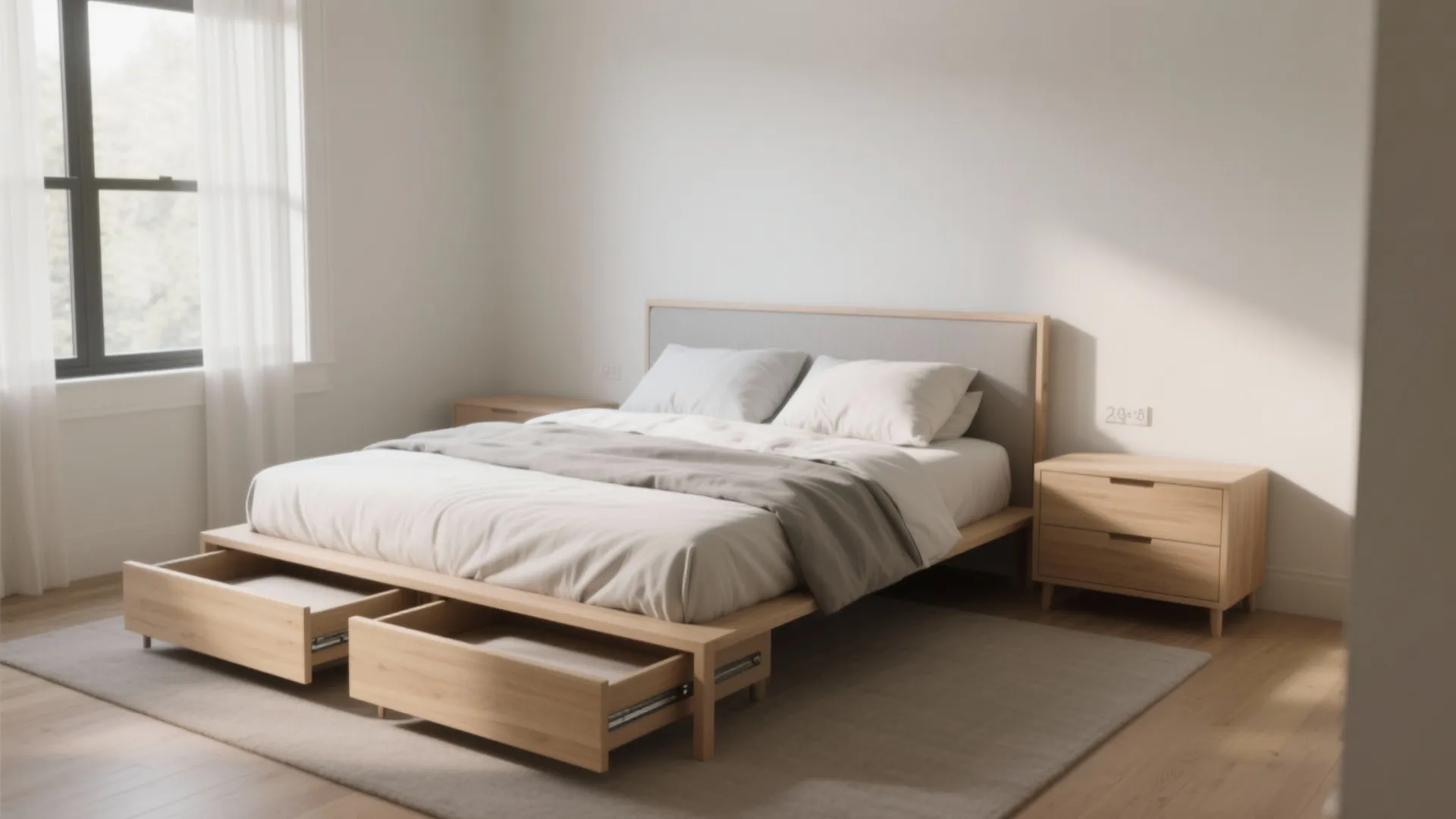 Low-Profile Platform With Drawers