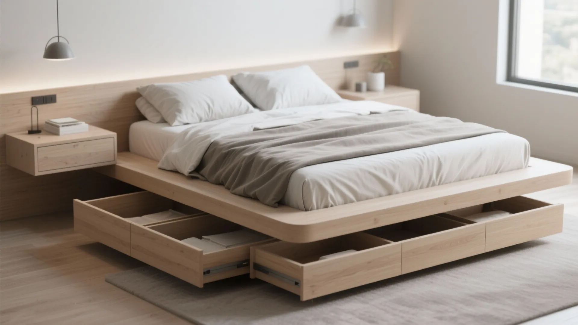 1. Anchor with a low-profile platform bed