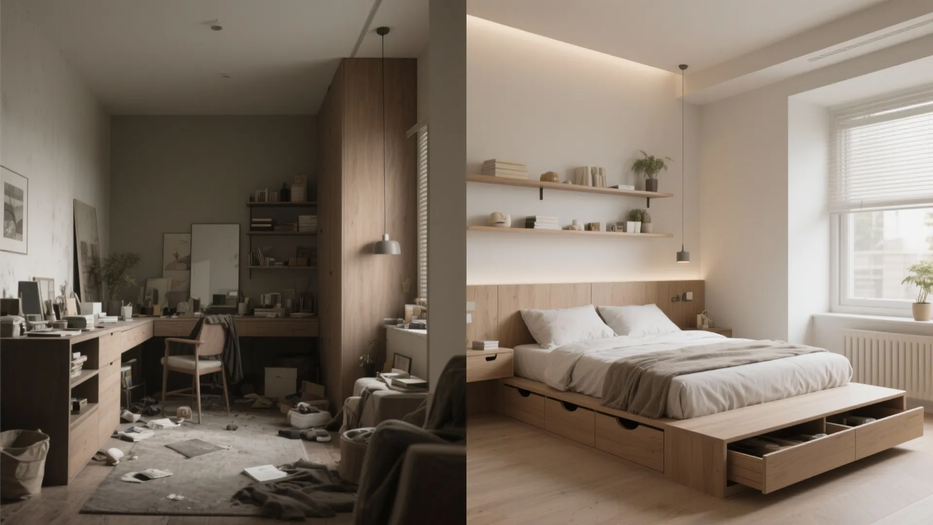 4. Low-Profile Furniture & Floating Storage