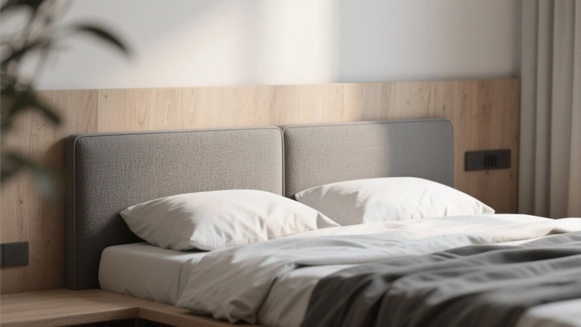 1. Choose a low-profile frame and slim headboard