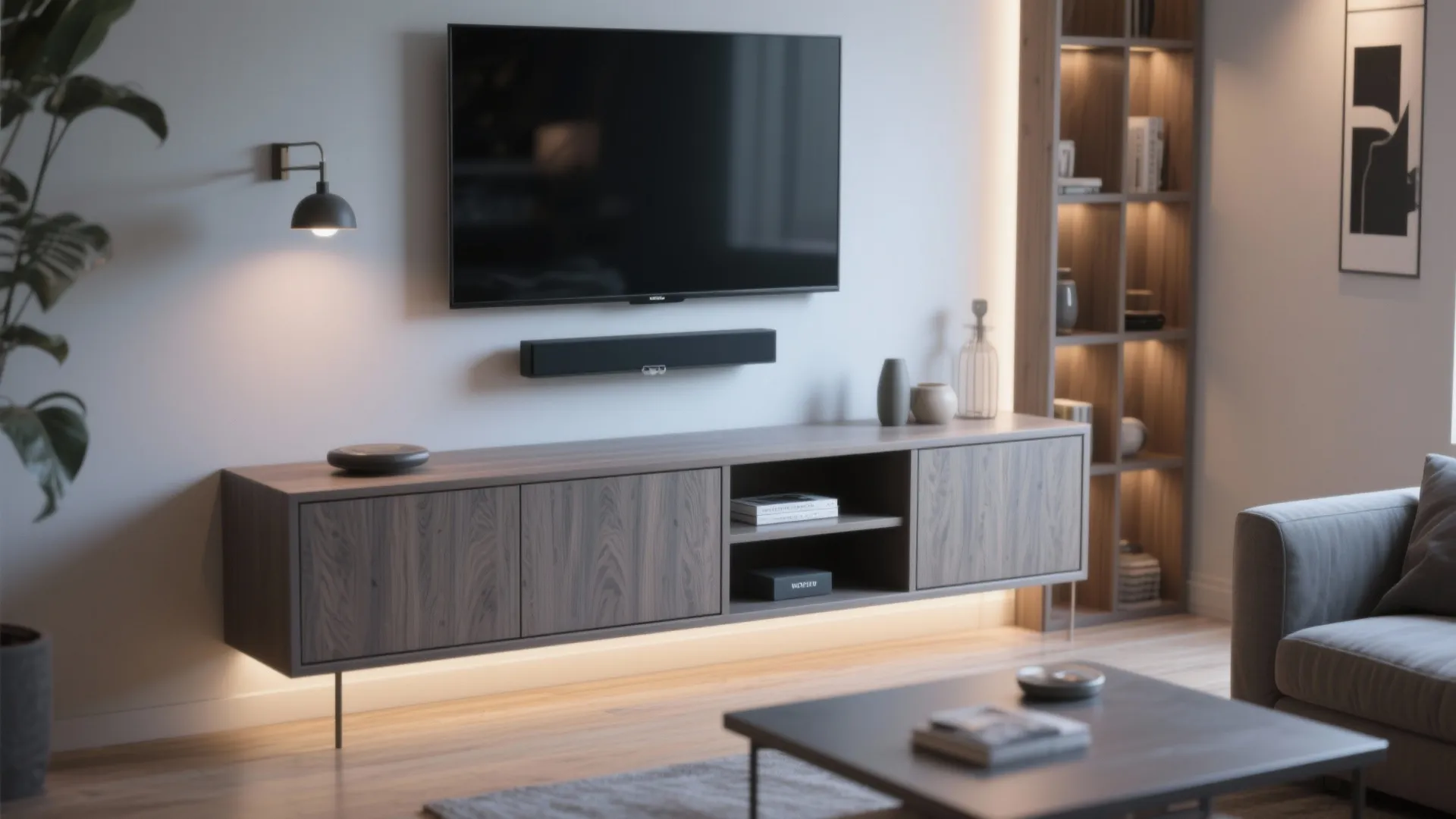 3. Use built-ins and low-profile furniture