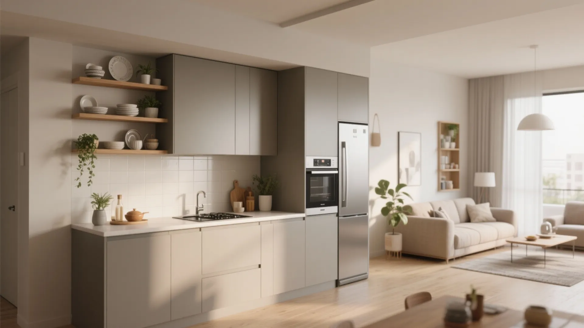 Tip 4: Opt for low-profile kitchen cabinetry